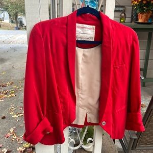 Anthropologie Cartonnier Red Blazer